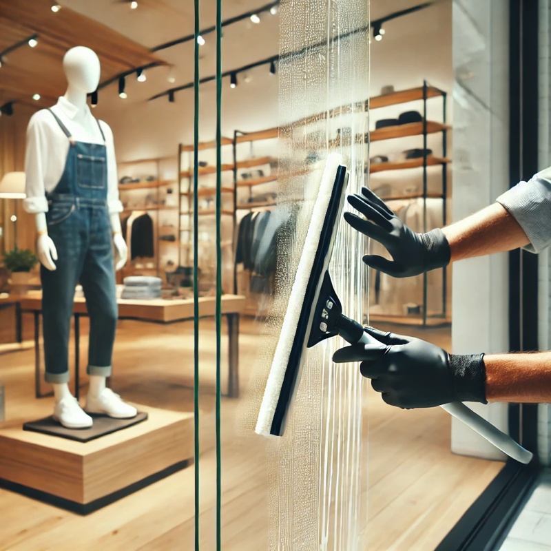 Schaufensterreinigung